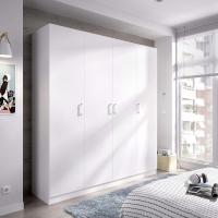 Armario Multiusos 3 Puertas - Armario Auxiliar con Escobero - Acabado Color Blanco - Medidas: Ancho: 109 cm x Fondo: 37 cm x Alto: 180 cm - details 14