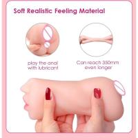 Leten 3 en 1 juguetes sexuales masturbación para hombres Garganta Profunda Artificial Real Pussy Oral masturbador masculino mamada realista Vagina de goma - details 1