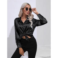 Camisa de satén para mujer, blusa de manga larga, nuevo estilo primavera/verano, ropa de mujer - details 74