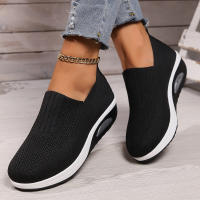 Zapatos ortopédicos antideslizantes con cojín de aire para mujer, zapatillas transpirables con plataforma, para caminar - details 16