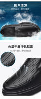Zapatos de Cuero de Alta Gama para Hombres en Verano Mocasines Casuales con Suela Suave Cómoda de Edad Media - details 5