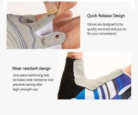 Deportes al aire libre Cycg -Finger hombres y mujeres antideslizantes transpirables antideslizantes guantes de bicicleta de dedo corto - details 11