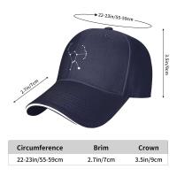 Moda Orion Star Constellation Gorra de béisbol Hombres Mujeres Ajustable Pico Arena Papá Sombreros Golf Sombrero Azul Marino - details 4