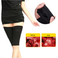 Mangas de compresión para el muslo, accesorio para aliviar el dolor de ingle cuádruple, para deportes, correr, recuperación de lesiones, envoltura para el muslo, 2 piezas - details 4
