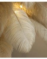 Lámpara de pie con plumas, luminaria moderna para sala de estar, restaurante, oficina, dormitorio, decoración de plumas - details 9