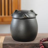 Tarro de cerámica estilo gato de la suerte, hoja de té, café, grano, azúcar, almacenamiento de alimentos, aperitivos, dulces, recipiente para decoración de encimera de cocina - details 1