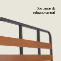 135x 190cm |   Somier con 4 Patas |   Láminas Madera de Chopo de 9 cm y Estructura de Tubos de Acero |   Útil para Camas Nido o Camas Individuales - details 2
