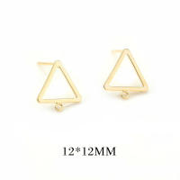 Pendientes de Stud de Metal de Alta Calidad Diseño de Círculo Redondo Irregular Ovalado - details 29