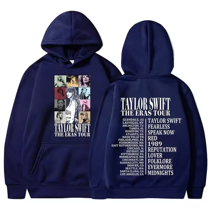 Taylor Swift The Eras Tour Sudaderas con capucha para mujer y hombre unisex con capucha, blusas casuales, regalos - 1