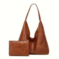 Bolso de mano para mujer, bolsa de hombro, retro, simple, grande, 100 - details 8