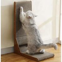 Rascador para gatos en forma de L, 60 x 40 almohadilla para rascar para gatos montado en la pared - details 3