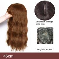 Flequillo de aire 3D, pieza superior de pelo sintético, flequillo falso Natural, rizos, flequillo francés, Clip en Clourse, bloque de extensión de cabello, uso diario - details 10