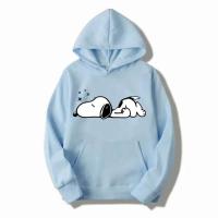 Sudaderas con capucha informales a la moda con estampado de dibujos animados de Snoopy para hombre y mujer, ropa para parejas de otoño e invierno - details 10