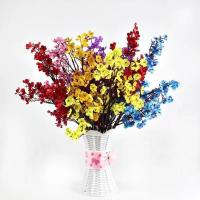 Ramo de flores falsas para decoración de boda, flores artificiales de Sakura Multicolor baratas, flores falsas de aliento de bebé, bricolaje - details 6