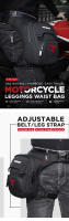 MOTOCENTRIC Motocicleta Cintura Baja Bolsa de Pierna Cinturón de Muslo Cadera Bum Impermeable Moto Táctica Viaje Ajustable Monedero para Hombres Fanny Pack Bolsas - details 0
