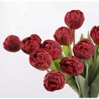 7 uds/paquete de ramas de tulipán artificiales realistas simulación DIY flores de seda decoración del hogar flores falsas florales de 44CM - details 5