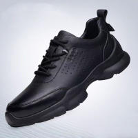Zapatos de hombre primavera nueva malla de cuero transpirable zapatos para correr juventud al aire libre tendencia zapatos deportivos - details 2