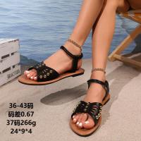 Sandalias de Mujer 2025 Estampado de Mariposa, Tallas 36-43, Estilo Playa Europeo, Calzado de Verano Ligero y Perfecto - details 2