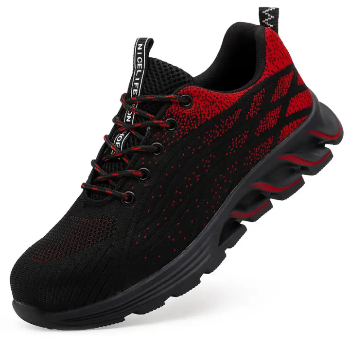 Zapatos de seguridad para el trabajo para hombre, calzado especial antipinchazos, antideslizante, para exteriores, para construcción - 1