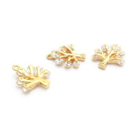 Colgantes de Árbol de Brasso Dorado de 18K Joyería Hazte de Diamantes Falsos y Circonio - details 34
