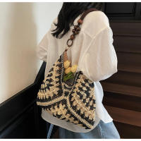 Popular Beach Vacation Nuevo bolso de hombro tejido versátil para mujer, bolso portátil. - details 19