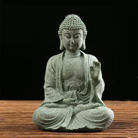 Estatua de Buda de piedra, adornos de Arte de mesa, decoración de habitación del hogar, regalo para decoración de inauguración de la casa - details 5