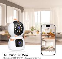 Cámara de Seguridad Inalámbrica 5G Tuya con Lente Doble Monitorización de Seguridad Interior 4K 8MP - details 2