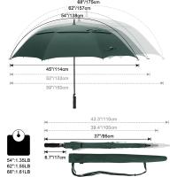 Paraguas de Golf abierto automático, paraguas de palo impermeables a prueba de viento con doble dosel extragrande de gran tamaño - details 191