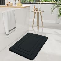 Alfombra de Baño de Espuma de Memoria Cómoda Antideslizante Absorbente, Lavable en Máquina, Mezcla de Poliéster y PVC, Color Vibrante, 400gsm, 1.2cm de Espesor, Forma Rectangular, Tejido Cremallera - details 1