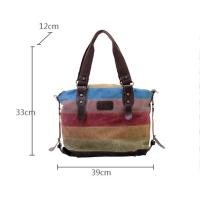 Bolso de hombro de lona multicolor para mujer, bolso de mano Hobos - details 0