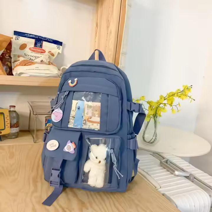 Mochila itabag de gran capacidad, ligera, mochila escolar para estudiantes de secundaria, cientos de bolsas de hombro para mujer - 1