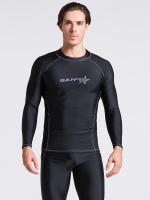 Protección Solar Para Hombres, Parte Superior De Traje De Baño De Cuello Alto, De Secado Rápido, Elástica - details 7