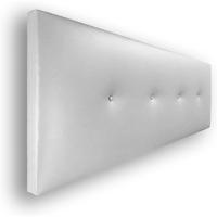 Silvi Tapizado, Estructura Madera, Hilera Botones Estilo Moderno - Fácil Instalación, Acolchado Confort – 150 cm, Polipiel Blanco - details 2