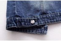 JMPRS-Chaqueta para mujer, chaqueta vaquera rasgada de moda con perlas de lujo, abrigo corto suelto sin mangas, chaquetas casuales 5XL - details 8