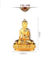 Heng Jiapin Budismo tántrico Buda Mani Estatua pequeña en casa en Xizang Hall 2 pulgadas - details 1