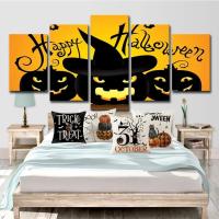 Juego de 4 piezas, fundas de almohada decorativas de Halloween 45x45 cm, material de poliéster - details 0
