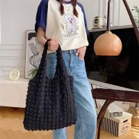 Bolso de hombro plisado para mujer, bolsa Vintage de gran capacidad, Color caramelo, Burbuja, nube, compras, Verano - details 18