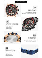 Reloj MINIFOCUS para hombre de acero inoxidable, movimiento de cuarzo, estilo deportivo, luminoso. - details 6