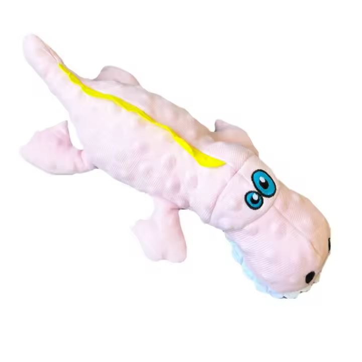 Juguete masticable creativo para perros de peluche, juguetes para masticar con forma de cocodrilo, interacción de sonido, divertido juguete para mascotas, suministros para mascotas - 1