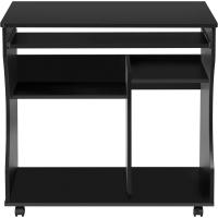 Mesa de Escritorio con Ruedas Escritorio de Oficina Extraíble con Estantería para PC Impresora - details 17