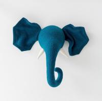 Creative Stuffed Toys Wall Hanging Animals Head Kids Room Doll Accessories Nordic Style Home Exhibition Decorations Party Props - details 7