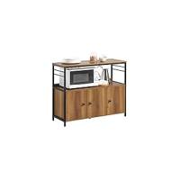 Aparador Cocina Cómoda Armario de Almacenamiento Buffet de Cocina L90 x D40 x H148cm ES - details 23