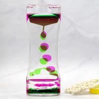 Temporizador de movimiento Paquete de reloj de arena colorido Burbuja líquida Fidget Ansiedad sensorial Autismo Actividad para niños Calma Relajarse - details 7