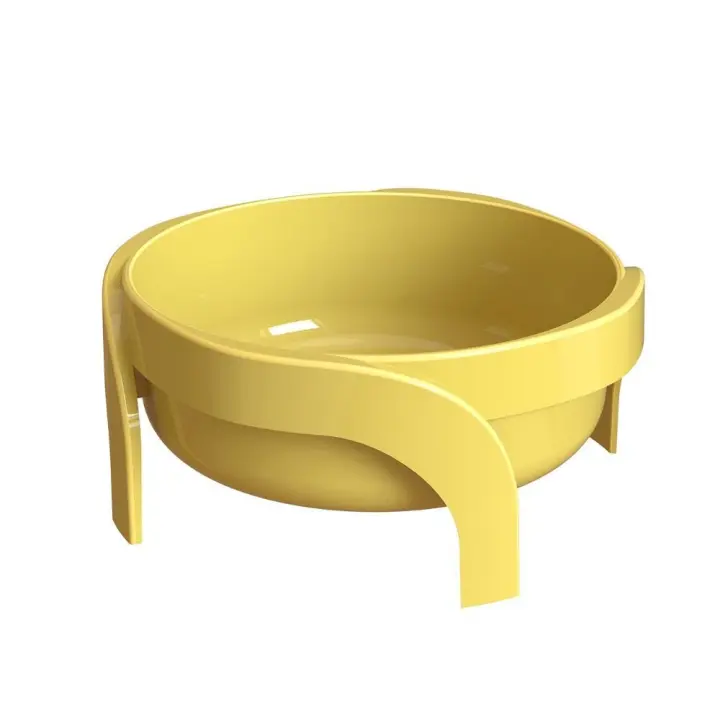 Con soporte elevado antivuelco caderas cuencos elevados para perros protección del cuello Color caramelo cuenco de comida para gatos gatito - 1