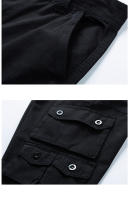 Shorts de Cargo de Algodón 100% Pantalones Cortos de Verano para Hombres Color Sólido - details 8