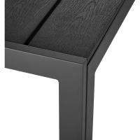 Mesa de Jardín Exterior de Aluminio 90x90x74,5cm Diseño de Patas Ajustables y Topes - details 3