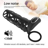 Vibrador de Anillo para Hombres de Silicona Control APP Juguete para Retraso de Ejaculación - details 8