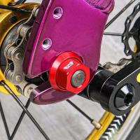 2 uds CNC 3/8 tuerca de cubo de bicicleta M10 tornillo de eje trasero de alta resistencia accesorios de bicicleta de aleación de aluminio anodizado MTB - details 11