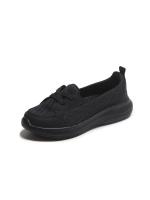 Zapatillas perezoso zapatos un pie estribo cuatro temporadas casual mujer zapatos 2025 nueva madre zapatos baja ayuda plana caminar zapatos - details 1
