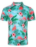 Polo de manga corta para hombre con estampado 3D de Hawaii, camiseta holgada de gran tamaño, top callejero genial, traje de verano - details 12